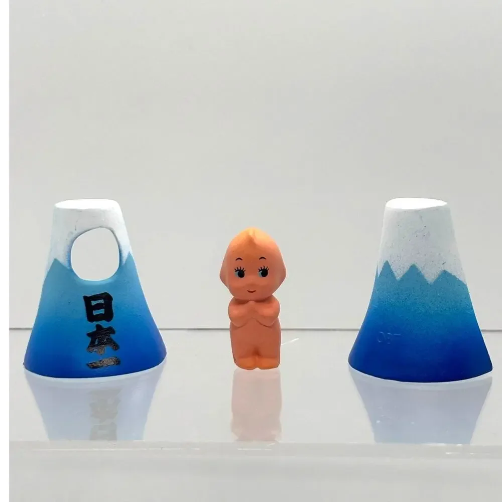 New Obitsu Mt. Fuji Themed Kewpie Doll, Collectible Mini Figurine